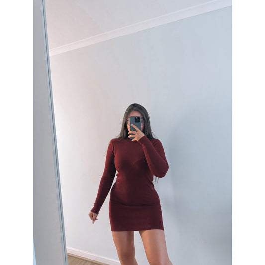 VESTIDO LANILLA CUELLO MEDIO