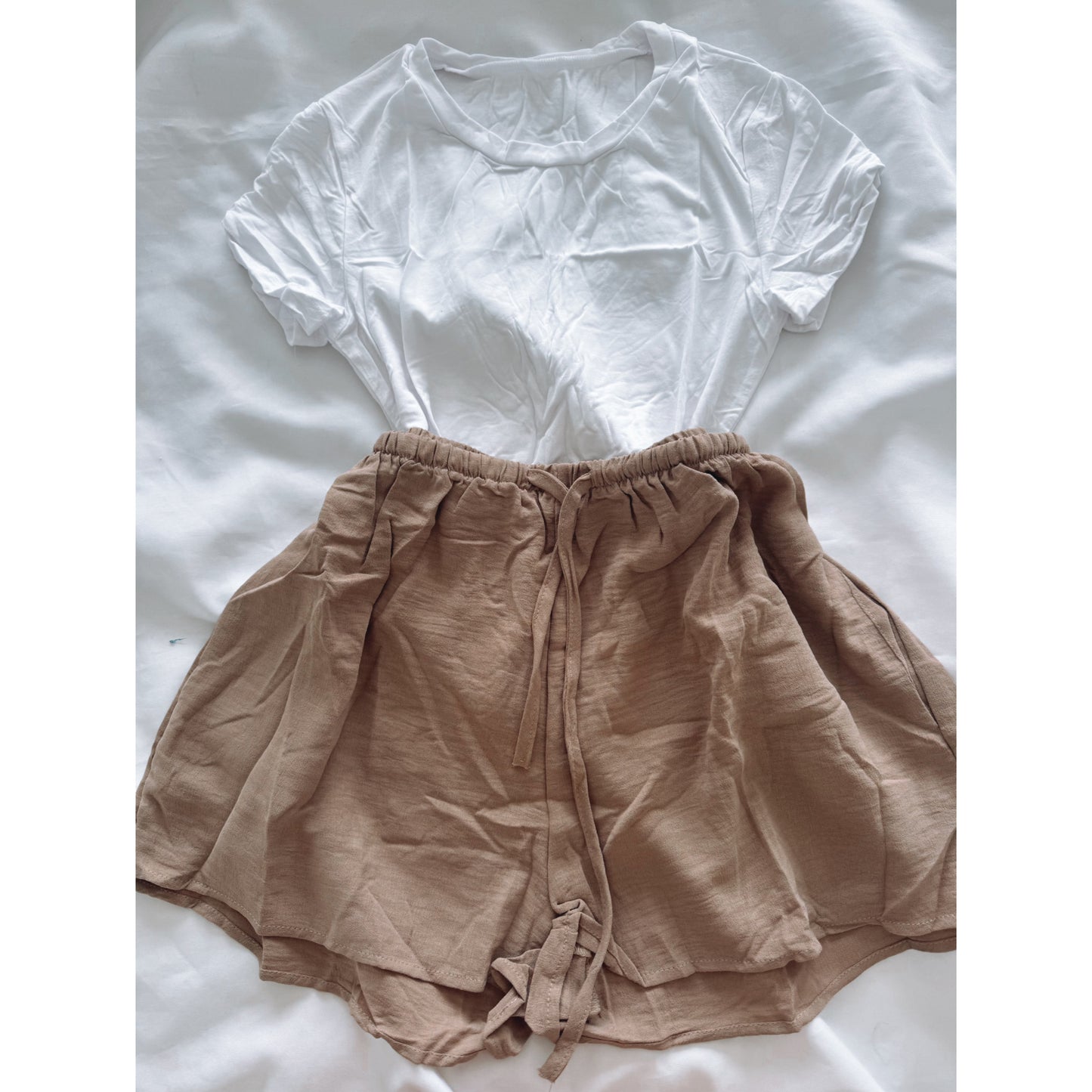 SHORT LINO + TOP BASICO BLANCO