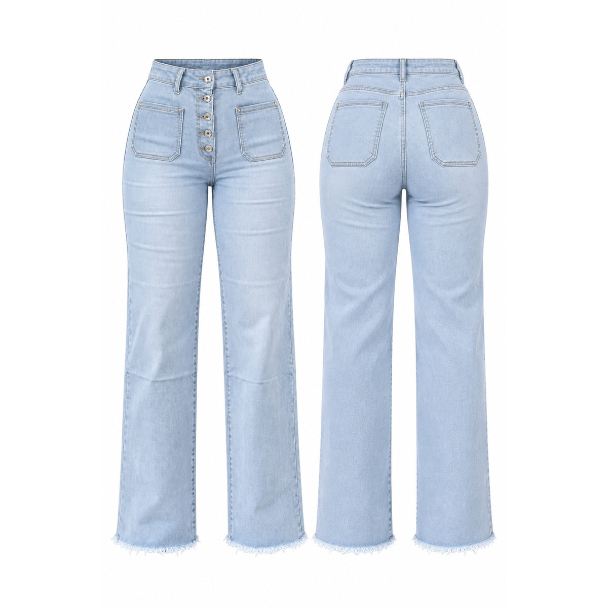 JEANS WIDE LEG CONTROL ABDOMEN