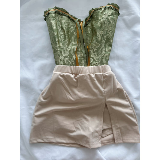 CORSE M + FALDA TUBO BEIGE