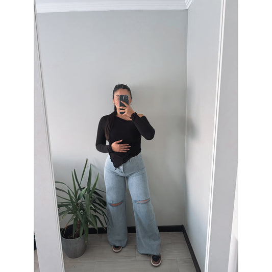 WIDE LEG JEANS RIGIDO 105