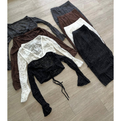 CONJUNTO ENCAJE MOD FALDA