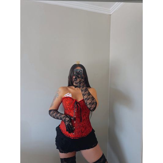 DISFRAZ CORSE ROJO + TUTU + GUANTES