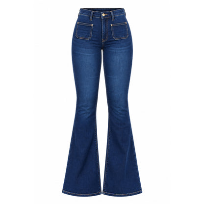 JEANS FLARE CON FAJA INTERNA