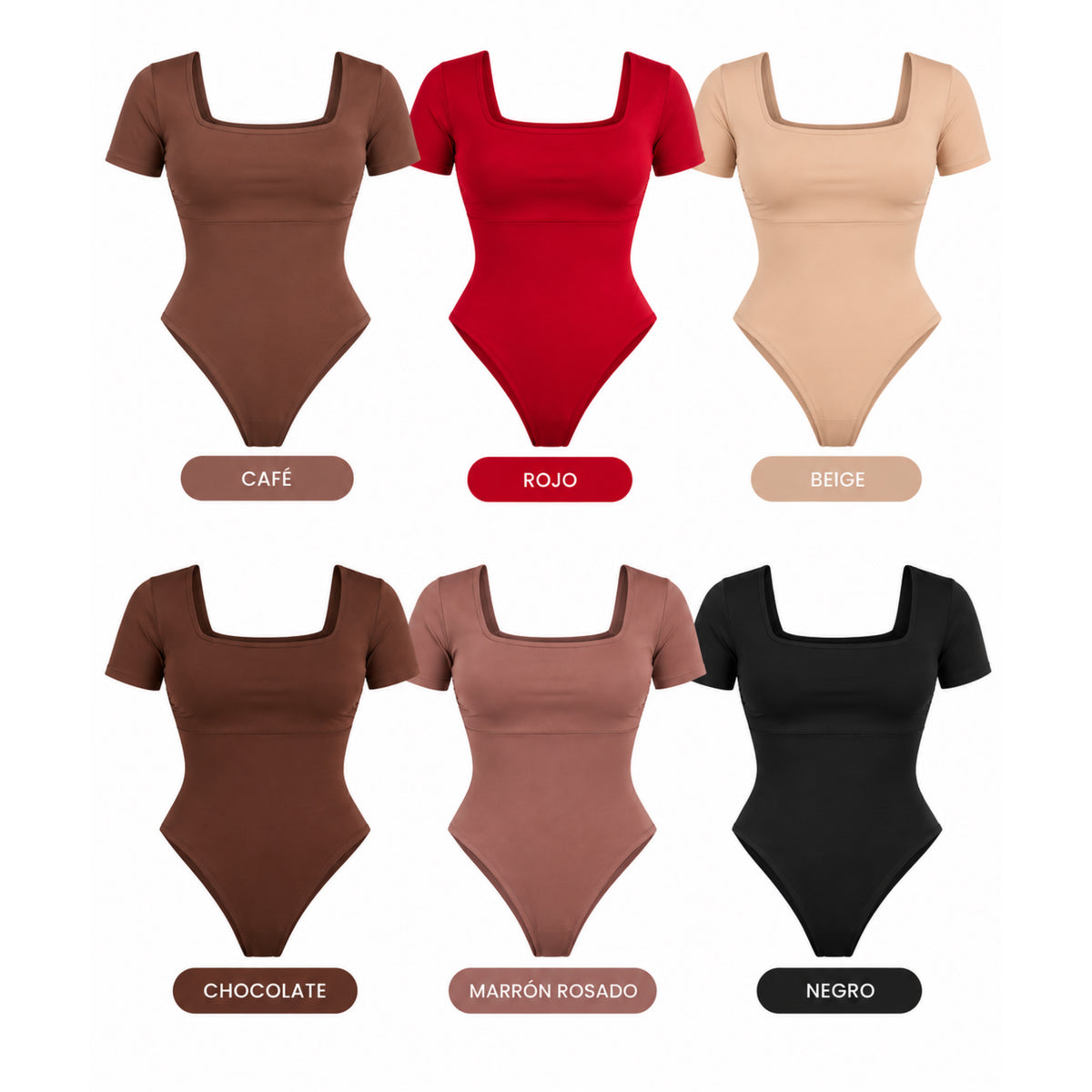 BODY FAJA ALTA COMPRESION ESCOTE CUADRADO