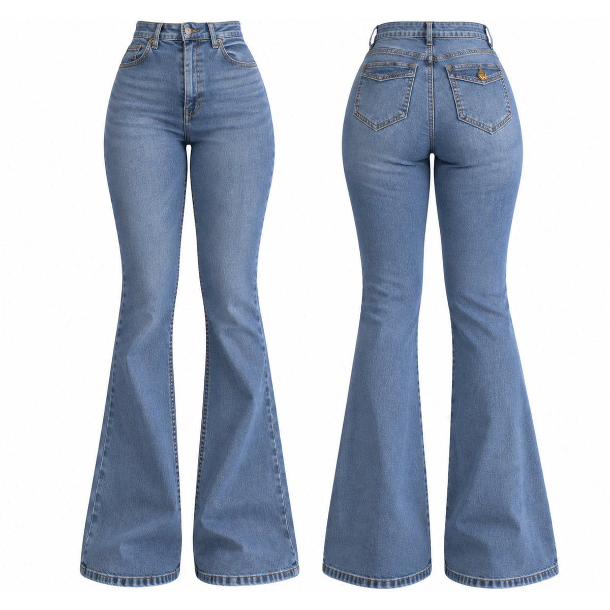 JEANS FLARE LEVANTA GLUTEOS MNN 1102-1