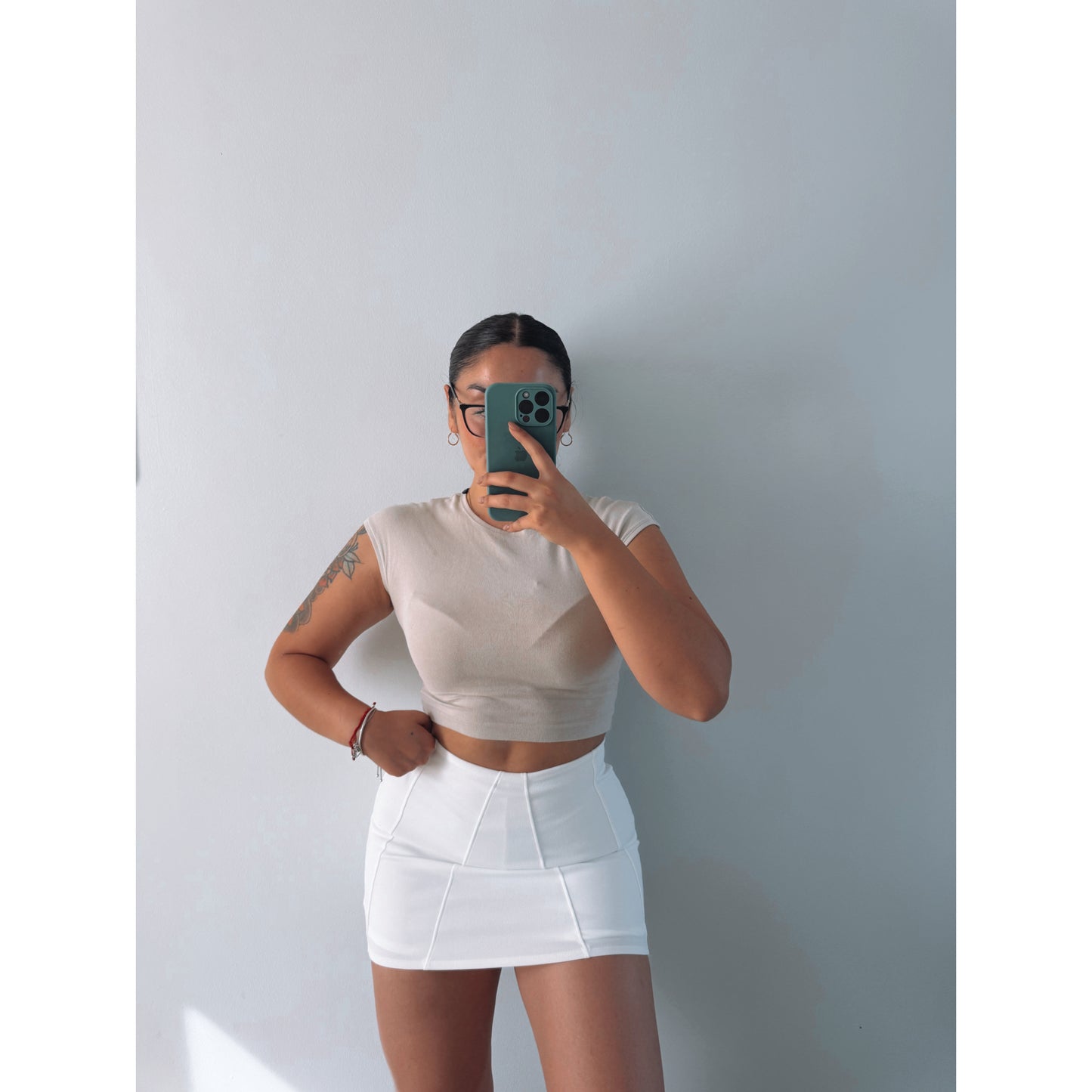 FALDA TUBO TELA SOFIA CON SHORT